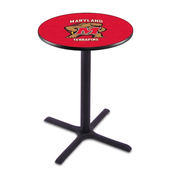 42" Blk Wrinkle Maryland Pub Table